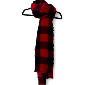 Black and Red plaid scarf/wrap
